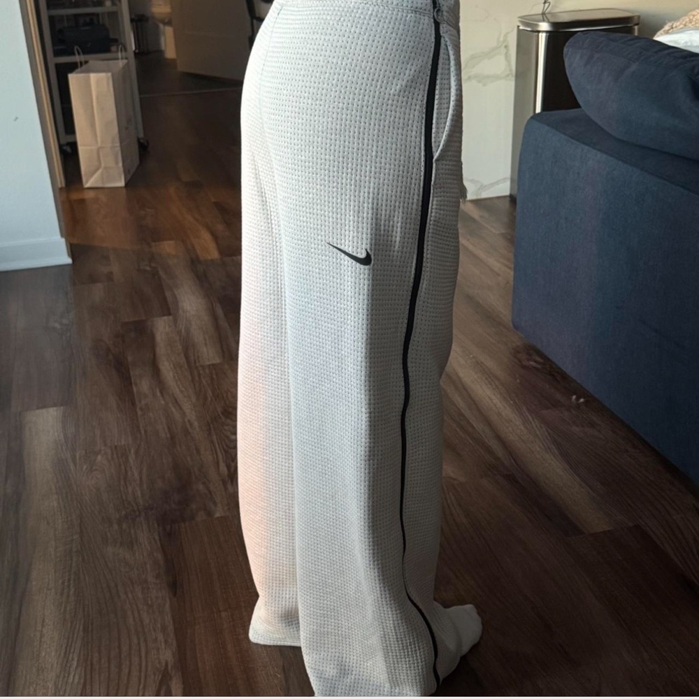 Nike White Pants with Black Detailing